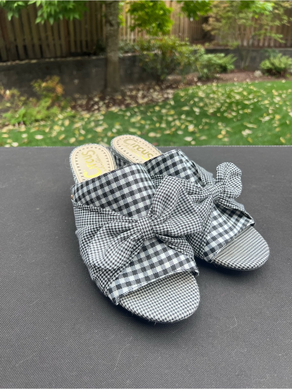 Women’s Sam Edelman Circus Black & White Gingham Shoes Size 8